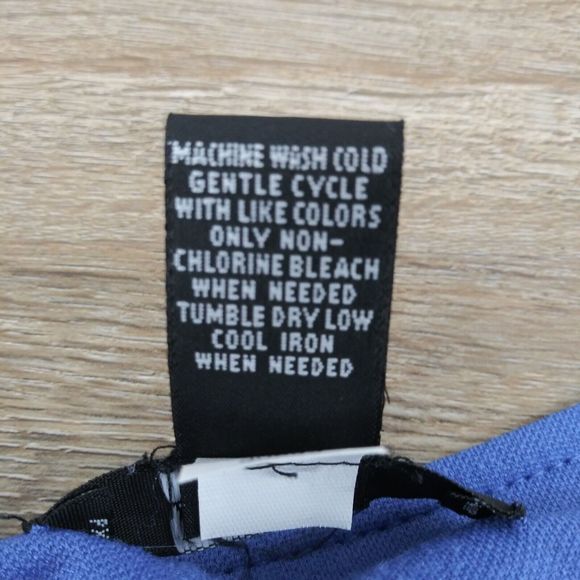 Alfani Blouse Womens PM Blue 3/4 Sleeve Round Neck Pullover Top - Picture 5 of 6